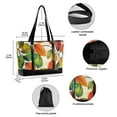 thumbnail image 2 of FORMRS Canvas Laptop Tote Bag for Women with 15.6" Computer Compartments Shoulder Handbag, Beige Leaves, 2 of 7