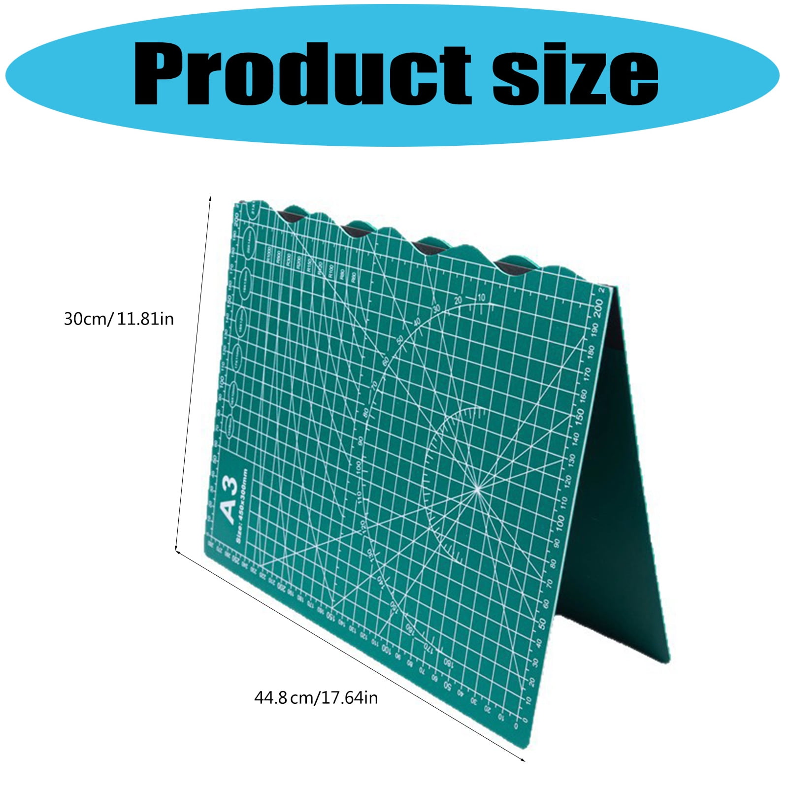 Foldable Cutting Mat PVC Materials Cutting Board A 3 Selves Healing Surfaces Ideal for Hobbyists and Design Enthusiasts