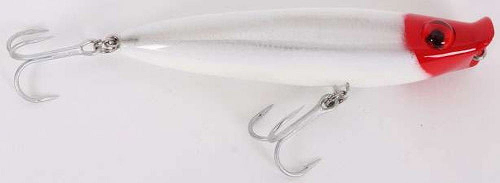 MirrOlure Popa Dog 4" Fishing Lure, Red & White, 1/2 oz