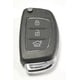 thumbnail image 1 of Hyundai I10 I20 I40 IX35 Santa Fe 3 Button Key Case - Flip Remote Fob Cover, 1 of 2