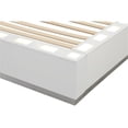 thumbnail image 4 of Coco Queen 5 Pc LED Bedroom Set Made with Wood in Milky White, 4 of 16