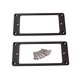 thumbnail image 5 of FENGGUIQU 2Ud Anillos Para Pastillas Humbucker De Guitarra Resistentes En Metal Negro Con Tornillos, 5 of 8