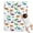 White Dinosaurs Colorful, variant on White Dinosaurs Colorful Leaves Pattern Blanket,Comfortable Soft Flannel Throw Blanket,All Season,Warm Lightweight Blankets for Sofa Bed Couch Living Room Chair,30"x40"