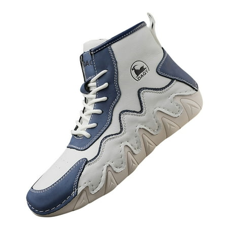 

Deals Of the Day Clearance Prime Sale White Shoes for Men Men Fashion Walking Sneakers Men s Oxfords Work Boots for Men Blue 38