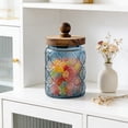 thumbnail image 6 of Glass Jar Storage Container, Blue Colored Kitchen Pantry Organizer for Snacks Tea and Dry Goods, Airtight Seal Preserves Freshness, Transparent Visible Borosilicate Glass, Topliu, 6 of 9