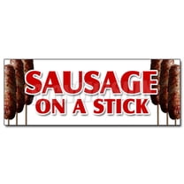 48" SAUSAGE ON A STICK DECAL sticker italian pork homemade snack lunch food