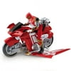 Power Rangers Ninja Storm Glider Cycle Red Wind Toy Bandai Figure Set