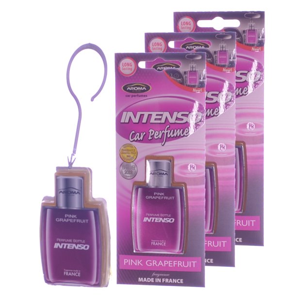 Aroma Intenso GEL Car Perfume Long Lasting Air Freshener, Pink