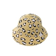 Boiiwant Chapeau de pêcheur pour tout-petits, casquette de protection solaire extérieure à imprimé léopard