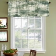 thumbnail image 3 of 2 Pack Valances for Window, Sage Green Ombre Short Curtains for Kitchen Bedroom Living Room, Gradient Abstract Art Vintage Rod Pocket Small Window Treatment Valance Drapes 54 x 18 Inch, 3 of 8