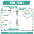 thumbnail image 6 of MGEZCOO 2026 Weekly & Monthly Planner, 8.46" x 6.10", Jan–Dec, Spiral Hardcover with Tabs & Pocket, 6 of 7