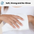 thumbnail image 3 of HCS Extra Large Adult Wipes - Elderly, Incontinence - (288) Body Wet Wipes for Adults, Bathing, No Rinse - Cleansing Bath Wipe, Shower - Disposable Washcloths, Aloe, Unscented - 9"x12", 6 Packs of 48, 3 of 4