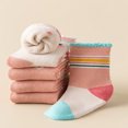 thumbnail image 3 of JUNWELL 5pairs Thickened Terry Socks For Children  With Strawberry Design  Cute And Sweet  Suitable For Autumn And Winter, 3 of 7