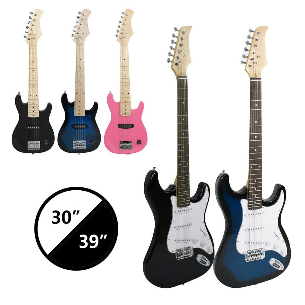 SONGMY 39" Electric Guitar Beginner Kit, Blue with 10W Amp, Gig Bag, Strap & Cable, Full Size Electric Guitar Set for Kids Adults