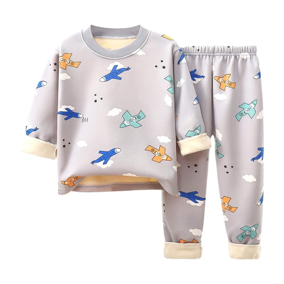 NOLDARES Toddler Baby Girl Boy Winter Clothes Outfits 2 Piece Long Sleeve Letter Print Sweatshirt and Elastic Pants Casual Clothing Set(F,18-24 M)