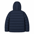 thumbnail image 2 of London Fog Boys' Hooded Puffer Jacket, Quilted Zip-Up Coat, Navy, 14/16, 2 of 2