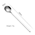 thumbnail image 4 of Xukmct 5 Pack Long Handles Soup Spoons Stainless Steel Spoons Rice Spoon Dinner Spoons for Home, Kitchen, Restaurant, 5.9 inch, 4 of 8