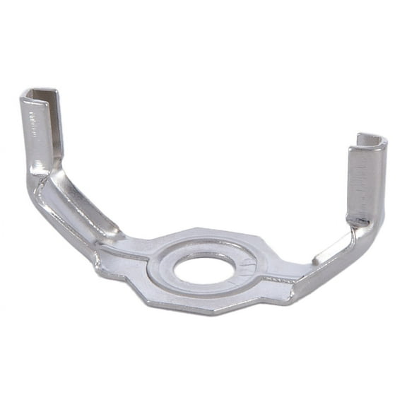 B&P Lamp® Heavy Duty Lamp Shade Harp Holder Base, 1/8IP, Polished Nickel Finish