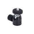thumbnail image 2 of Mini Ball Head, Ball Head With Hot Shoe Mount Adapter 1/4 Inch Screw And Hot Shoe Mount Adapter With 1 X Mini Ball Head Replacement For Monopod For Fill Light Black Ball,Red, 2 of 8