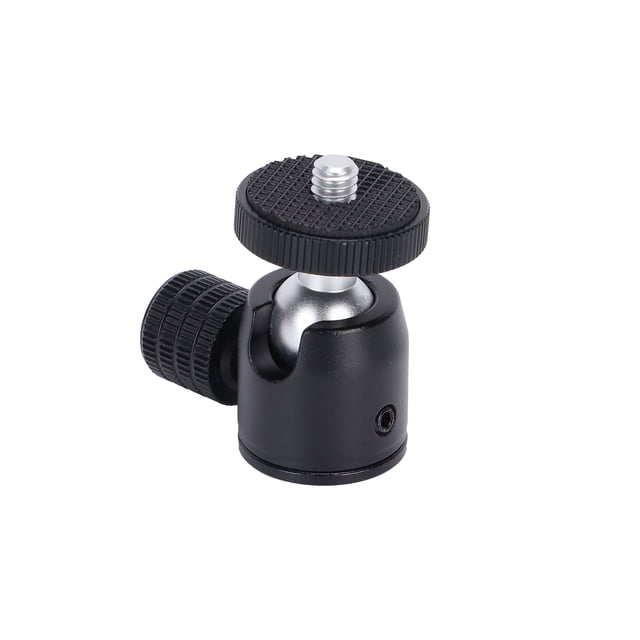 Ball Head With Hot Shoe Mount Adapter, Mini Ball Head With Cold Shoe Mini Ball Head Camera Tripod Mini Ball Head Replacement For Tripod For Camera Black Ball,Red Ball,Silver Ball
