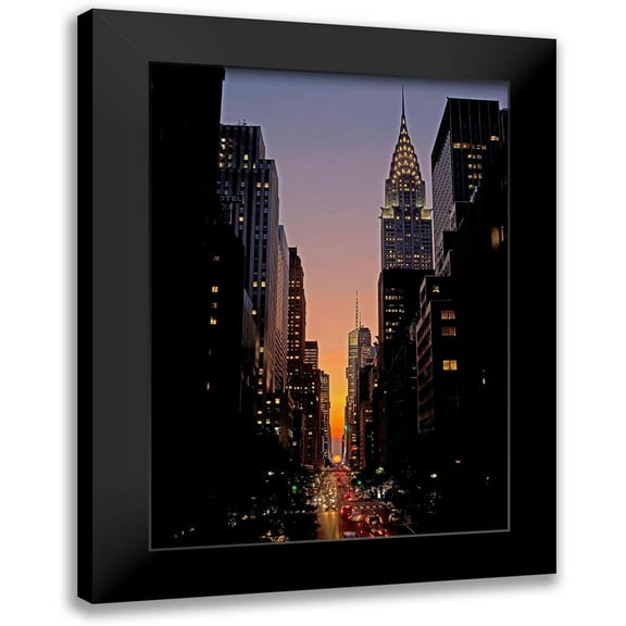 Berenholtz, Richard 11x14 Black Modern Framed Museum Art Print Titled - Manhattanhenge