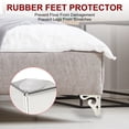 thumbnail image 3 of Uxcell Hollow Out Furniture Legs, Modern Metal Triangle Couch Feet Replacement Silver 3.7 Inch, 3 of 5