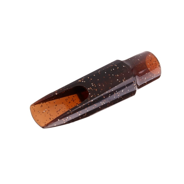 Graflsoa Transparent Glow Alto Sax Mouthpiece - Plastic, Fluorescent Brown/Blue, Jazz-Ready Sound Quality