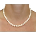 thumbnail image 4 of 14K Gold 7-8mm White Freshwater Cultured Pearl Necklace & Earrings Set, 18" Length - AAA Quality, 4 of 7