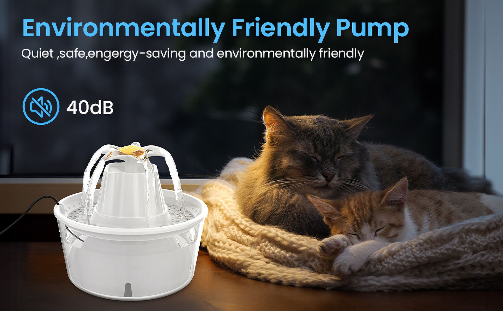 MASBRILL Pet Fountain Automatic Water Dispenser photo 5