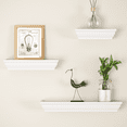 thumbnail image 7 of Ballucci Victorian Wall Ledge and Shelf, Wood Floating Wall Shelves Set, 12", 16", 24", Set of 3, White, 7 of 7