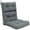 Gray, variant on Costway 22''x44'' Back Chair Cushion Tufted Pillow Patio Seating Pad Gray