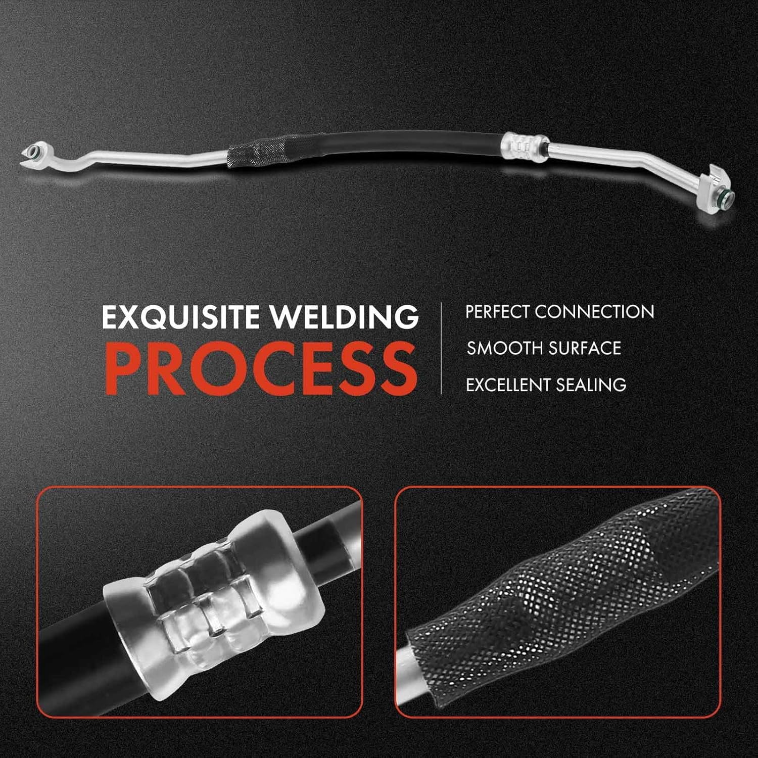A-Premium A/C Liquid Line Hose with Orifice Tube Compatible with Chrysler PT Cruiser 2001-2004 L4 2.4L Condenser to Evaporator