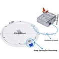 thumbnail image 2 of TORCHSTAR 8" Ultra-Thin Recessed Ceiling Light with J-Box, 3000K Warm White, 18W (120W Eqv.), Dimmable IC-rated Downlight, 1440lm, ETL and Energy Star Certified Slim Panel Light, Pack of 6, 2 of 6