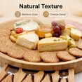 thumbnail image 3 of PYAN-Charcuterie Boards Gift Set - Premium Bamboo Cheese Board Set with 4 PCS Knife Set, Serving Plates Housewarming, Wedding,Christmas Charcuterie Board, Hostess Gifts, 3 of 3