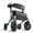 Green, variant on Helavo All Terrain Rollator Walker, 12" Pneumatic Tires, Foldable, 300 lb Capacity