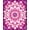 Pink, Pattern 8, variant on ODIKA 4'x6' Machine Washable Non-Slip Area Rug, Blossoming Garden Delight Floral Motif High Traffic Rug, Rose, 210639