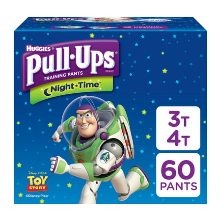 Pull-Ups Boys' Night-Time Training Pants, Size 3T-4T, 60