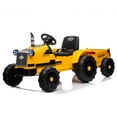 thumbnail image 3 of Ktaxon Kids Ride On Tractor Car 12V Battery Powered Agricultural Vehicle with R/C Yellow, 3 of 7