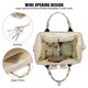 thumbnail image 5 of Mochila para pañales de bebé Dezcrab, gran capacidad, color marrón, 5 of 6
