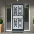 thumbnail image 6 of Grisham Deluxe Steel Security Door, 32 X 80" Iron Security Storm Door Conveys,black, 6 of 7