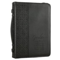 Guidance Black Faux Leather Classic Bible Cover - Proverbs 3:6