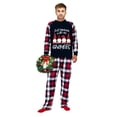 thumbnail image 5 of iHapHap Matching Family Christmas Pajamas Buffalo Plaid Gnome Sleepwear Set, 2-3T-Kid, 5 of 6