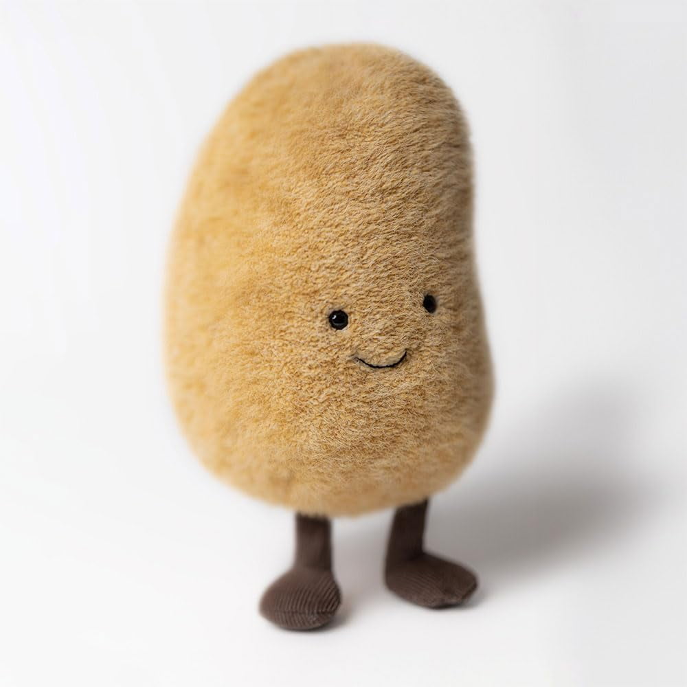Jellycat Amuseables Potato Stuffed Toy, 7.5 inches - Vegetable Plush - Fun Gift Idea