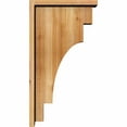 thumbnail image 3 of 6"W x 14"D x 26"H Mediterranean Rough Sawn Corbel w/Backplate, Western Red Cedar, 3 of 9