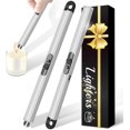 thumbnail image 1 of 2 Pack Electric Candle Lighters, Windproof Flameless & Double Safety Lock Design, USB Rechargeable Lighter with Extended Handle, Suitable for Candles, BBQ, Camping, Gas Stove, Festivals Gift (Silver), 1 of 7
