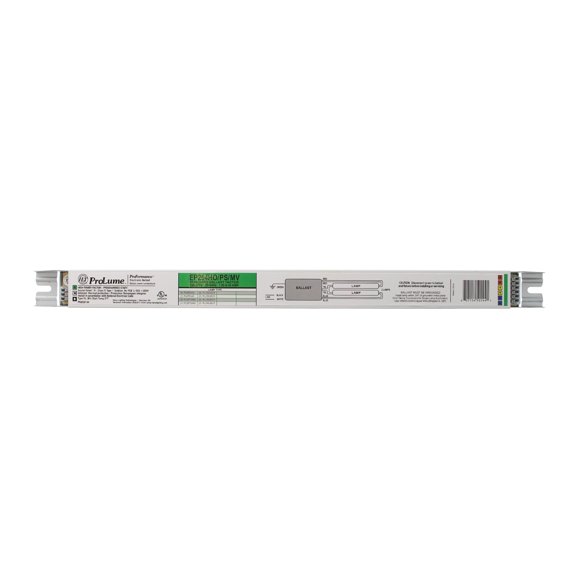 Halco EP254HO/PS/MV Fluorescent Ballast, 2-Lamp, F54T5/HO, 54W T5HO, 120/277V
