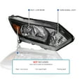 thumbnail image 3 of Spec-D Tuning Right Passenger Side Glossy Black Headlight Compatible with 2016-2018 Honda HR-V Headlamp Assembly, 3 of 6