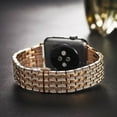 thumbnail image 7 of ALMNVO Bling Strap for Apple Watch Bands 40mm 44mm 45mm iWatch Band 38mm 41mm 42mm Diamond Stainless Steel Bracelet Apple Watch Series 7 6 5 4 3 SE 2, 7 of 7