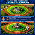 thumbnail image 3 of CICPAP GPS Wireless Dog Fence, Portable Custom and Circular Boundary System, 49-6500 FT Range, No Subscription, IP67 Waterproof Rechargeable Collar for 15-110 lb Dogs, 3 of 7