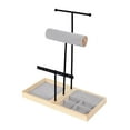 thumbnail image 3 of QccHieUs Jewelry Stand Organizer Necklace Holder Multifunctional Sturdy Accessory Earring Black, 3 of 9
